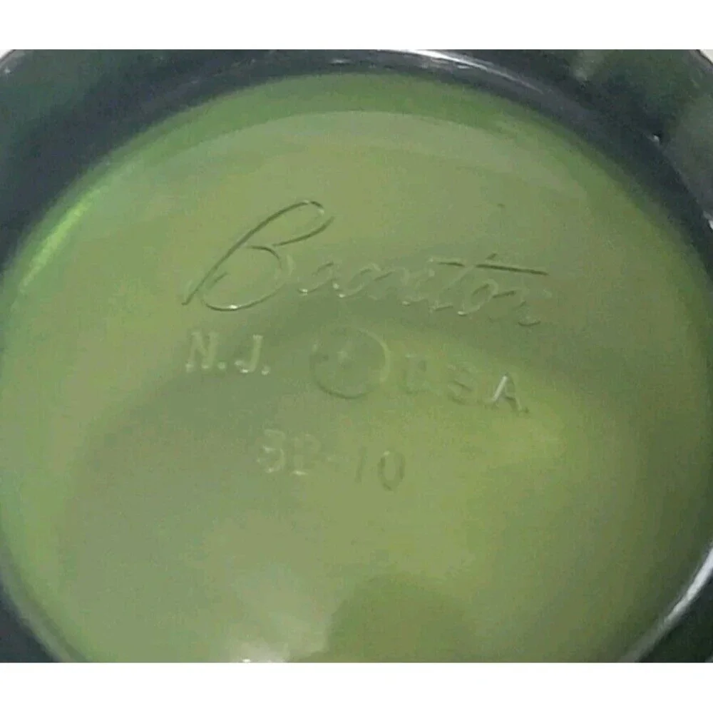 Vintage Boonton Green Plastic Restaurant Cocktail Cup Small USA 32-10 Set of 4